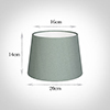 20cm Medium French Drum Shade in Aquamarine Faux Silk