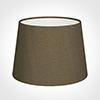 20cm Medium French Drum Shade in Bronze Faux Silk