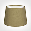 20cm Medium French Drum Shade in Dull Gold Faux Silk