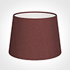 20cm Medium French Drum Shade in Old Red Faux Silk