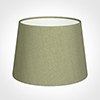 20cm Medium French Drum Shade in Pale Green Faux Silk