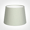 20cm Medium French Drum Shade in Soft Grey Faux Silk