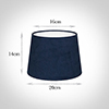 20cm Medium French Drum in Navy Blue Hunstanton Velvet