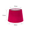 20cm Medium French Drum in Raspberry Hunstanton Velvet