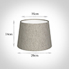 20cm Medium French Drum in Limestone Herringbone Lovat Tweed