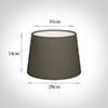 20cm Medium French Drum Shade in Bark Satin