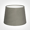 20cm Medium French Drum Shade in Pewter Satin