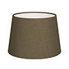 25cm Medium French Drum Shade in Bronze Faux Silk