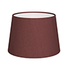 25cm Medium French Drum Shade in Old Red Faux Silk