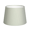 25cm Medium French Drum Shade in Soft Grey Faux Silk