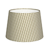 25cm Medium French Drum Shade in Natural Longford Gingham