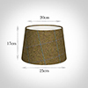 25cm Medium French Drum in Angus Check Lovat Wool
