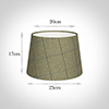25cm Medium French Drum in Talisker Check Lovat Wool