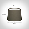 25cm Medium French Drum Shade in Bark Satin