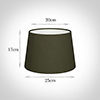 25cm Medium French Drum Shade in Laurel Satin