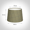 30cm Medium French Drum in Talisker Check Lovat Wool