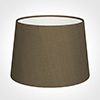 30cm Medium French Drum Shade in Bronze Faux Silk