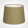 30cm Medium French Drum Shade in Dull Gold Faux Silk