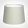 30cm Medium French Drum Shade in Soft Grey Faux Silk