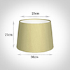 30cm Medium French Drum Shade in Wheat Faux Silk