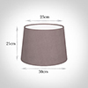 30cm Medium French Drum Shade in Dusky Pink Hunstanton Velvet