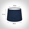 30cm Medium French Drum Shade in Navy BlueHunstanton Velvet