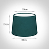 30cm Medium French Drum Shade in Teal Hunstanton Velvet