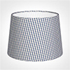 30cm Medium French Drum Shade in Blue Longford Gingham