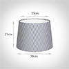 30cm Medium French Drum Shade in Blue Longford Gingham