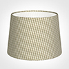 30cm Medium French Drum Shade in Natural Longford Gingham