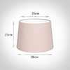 30cm Medium French Drum Shade in Vintage Pink