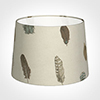 35cm Medium French Drum Shade in Stone Featherdown