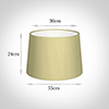 35cm Medium French Drum Shade in Wheat Faux Silk