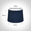 35cm Medium French Drum Shade in Navy BlueHunstanton Velvet