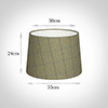 35cm Medium French Drum in Talisker Check Lovat Wool