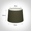 35cm Medium French Drum Shade in Laurel Satin