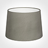 35cm Medium French Drum Shade in Pewter Satin