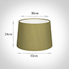 35cm Medium French Drum Shade in Antique Gold Silk