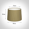 40cm Medium French Drum Shade in Dull Gold Faux Silk