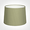 40cm Medium French Drum Shade in Pale Green Faux Silk