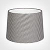 40cm Medium French Drum Shade in Grey Longford Gingham