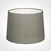 40cm Medium French Drum Shade in Pewter Satin