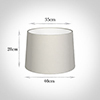 40cm Medium French Drum Shade in Off White Waterford Linen