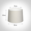 40cm Medium French Drum Shade in Off White Waterford Linen