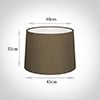 45cm Medium French Drum Shade in Bronze Faux Silk