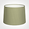 45cm Medium French Drum Shade in Pale Green Faux Silk