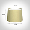 45cm Medium French Drum Shade in Wheat Faux Silk