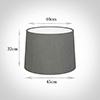45cm Medium French Drum Shade in Mole Hunstanton Velvet