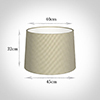 45cm Medium French Drum Shade in Natural Longford Gingham