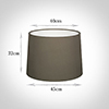 45cm Medium French Drum Shade in Bark Satin